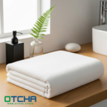 Half Bath Towel, 70x140 cm, 650 Grams, 100% Cotton, White
