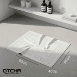 Bath Mat, 50x 90 cm, 400 grams, White Color,890 GSM