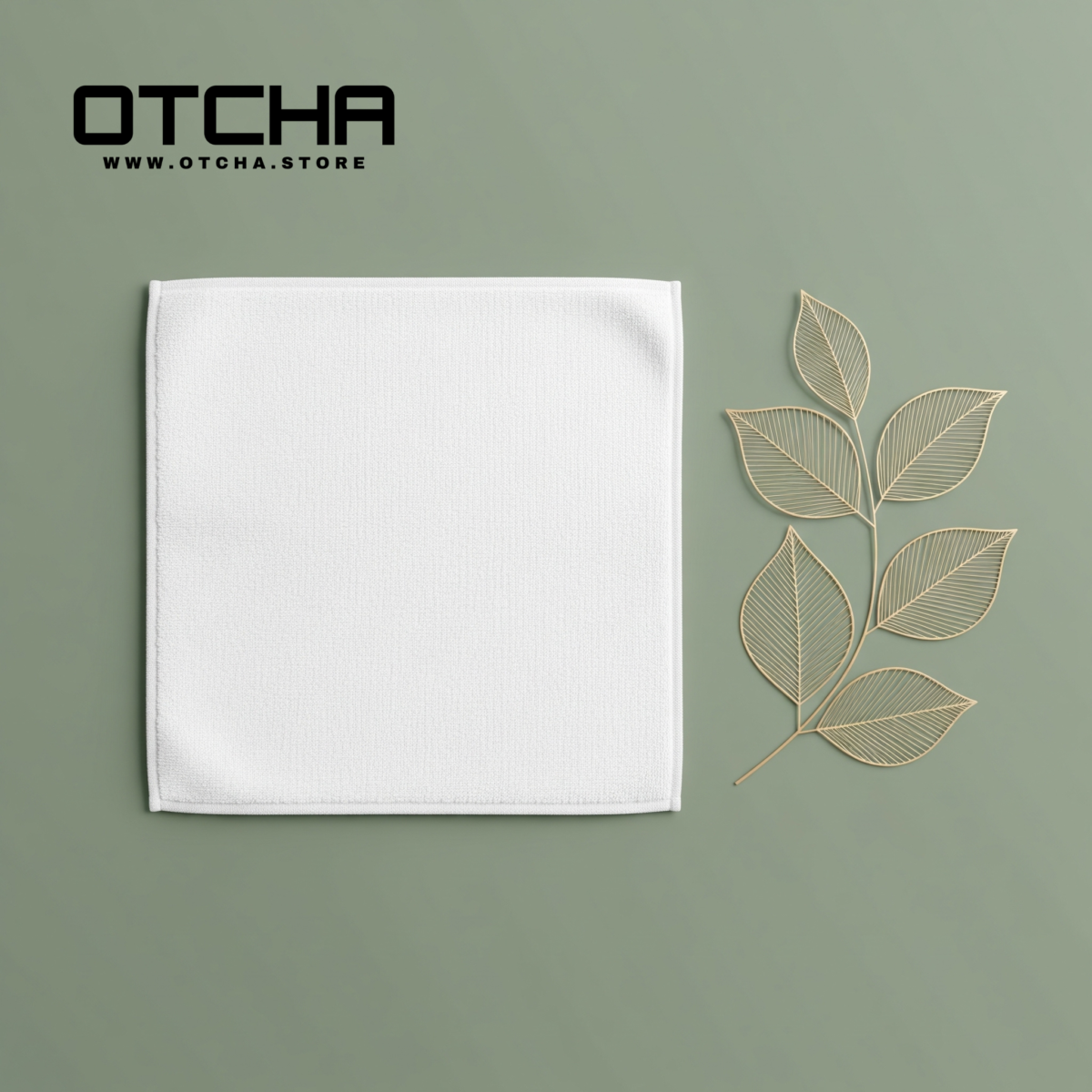 Face Towel,30 x 30 cm, 60 grams 100% Cotton, white - Image 4