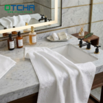 Hand Towel, 50x100 cm, 350 Grams 100% Cotton, White