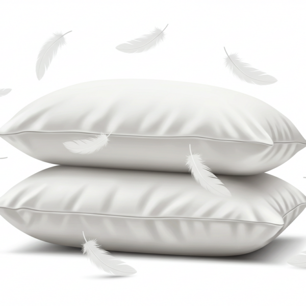 Natural feather pillow