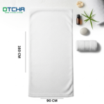 Bath Towel , 90x160cm, 820 Grams 100% Cotton, White