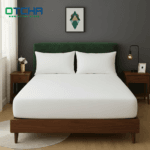 White Plain Fitted Sheet Set with 2 Pillowcases