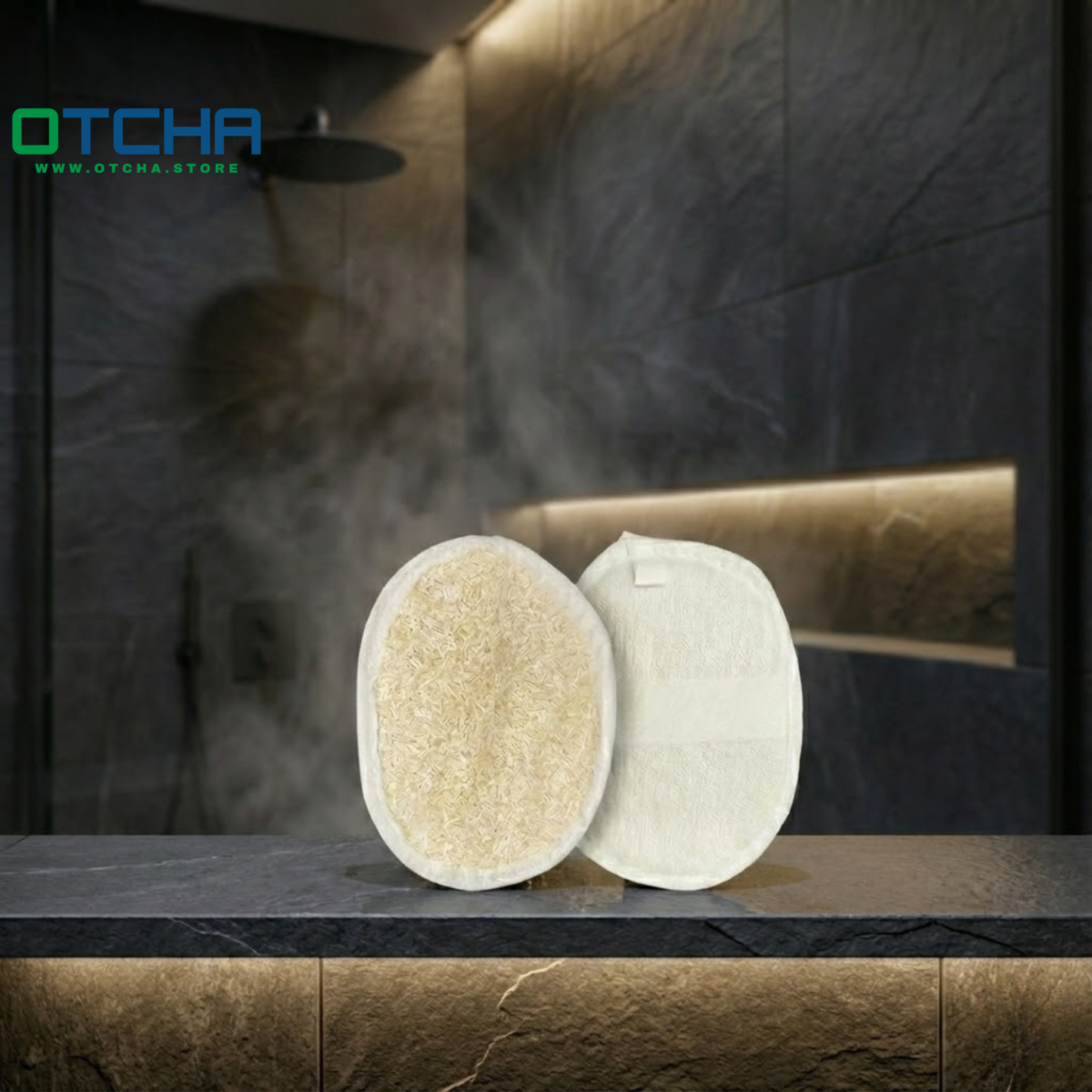 ⁦Luffa Scrubber with Strap⁩ - الصورة ⁦2⁩