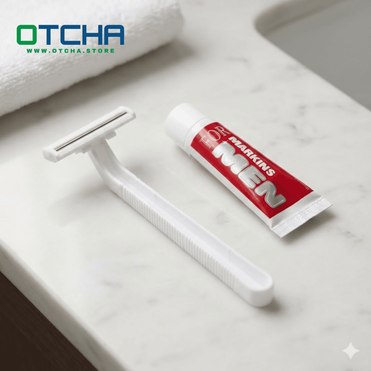 Disposable Shaving Kit (Twin Blade Razor + 10ml Shaving Cream) - Image 3