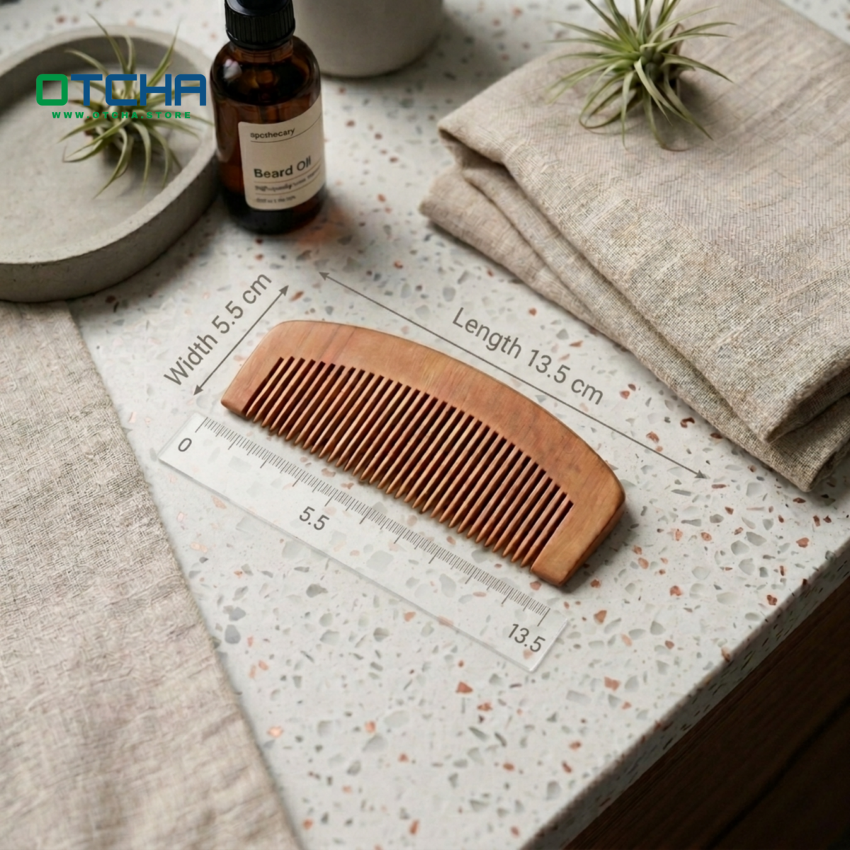 Eco-friendly FEMALE Wooden Comb - Image 2