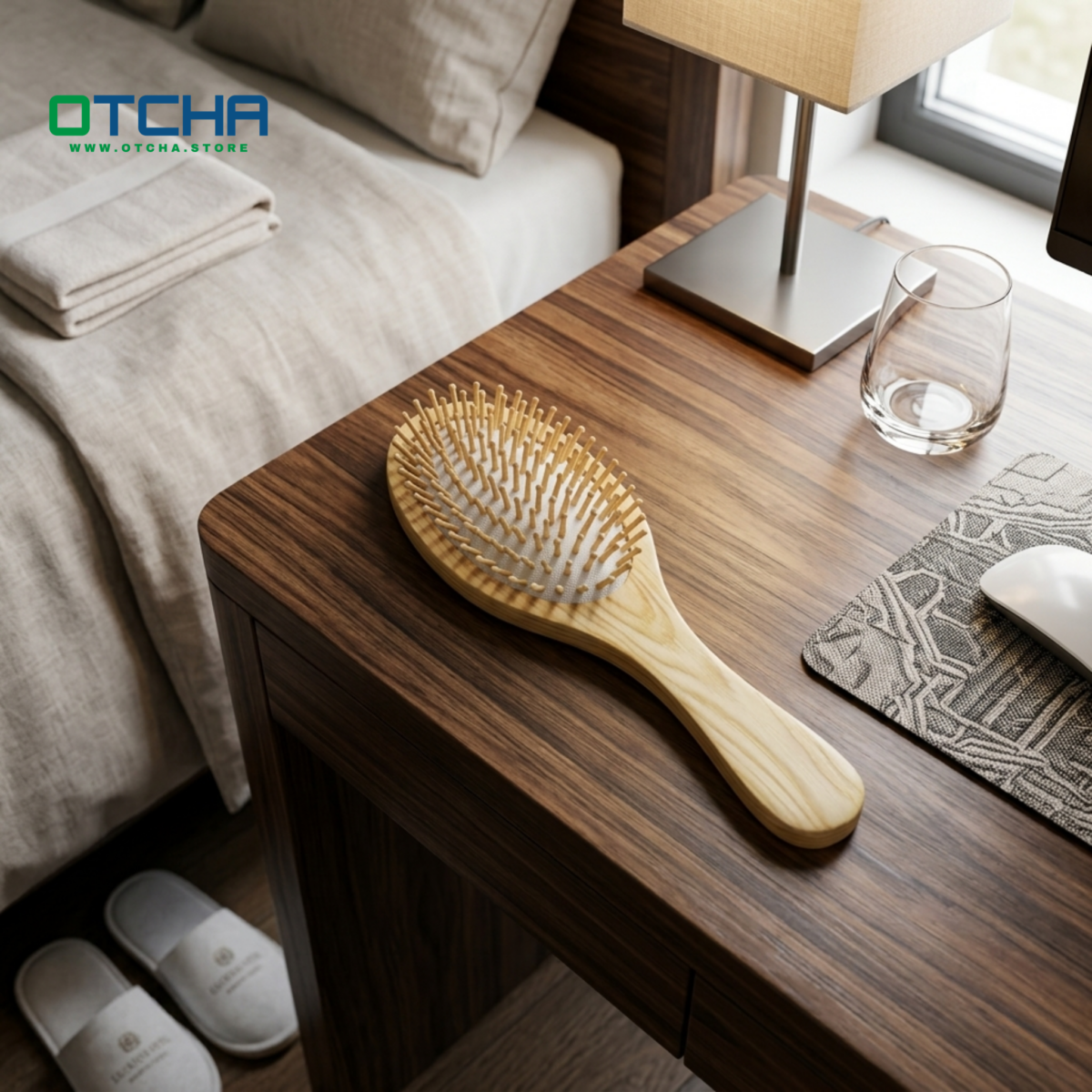 All-Wood Hairbrush (white) - Image 2