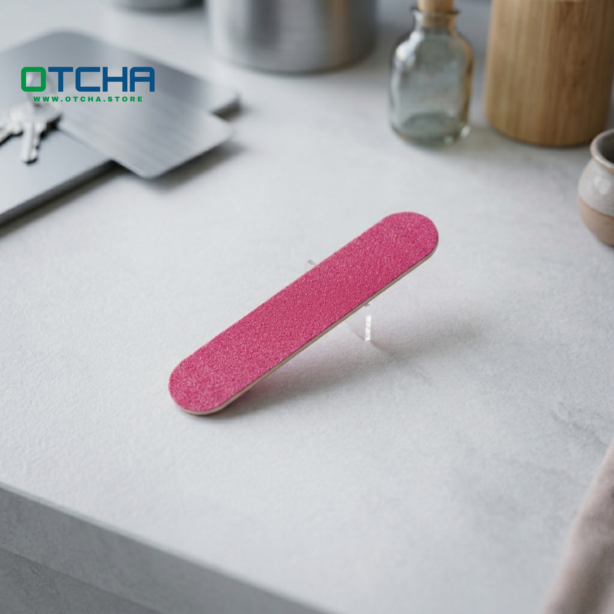 mini pocket nail 1 Pocket Nail File - Disposable Mini Emery Board for Hotels, Airbnb, and Guest Houses - Travel Size - الصورة 1