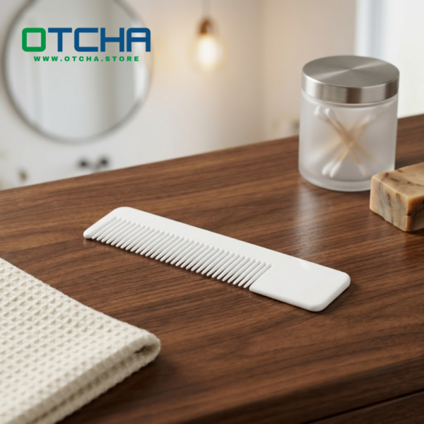 Mini pocket comb - white