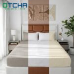 Percale Bed Fitted Sheet Set 3 Pieces (Fitted Sheet & 2Pillowcases)