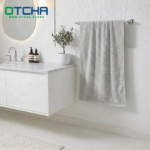 Bath Towel, 100×150 cm, 950 Grams, 100% Cotton, Gray